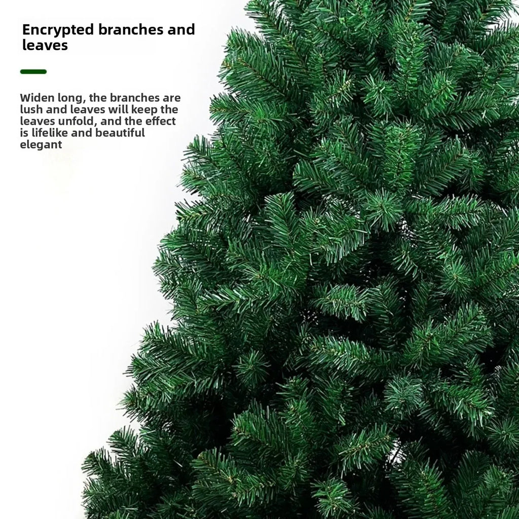 1.2/1.5/1.8/2.1M Christmas Tree Simulation with Metal Holder Base for Home Party Decorations Christmas Ornament Simple Install