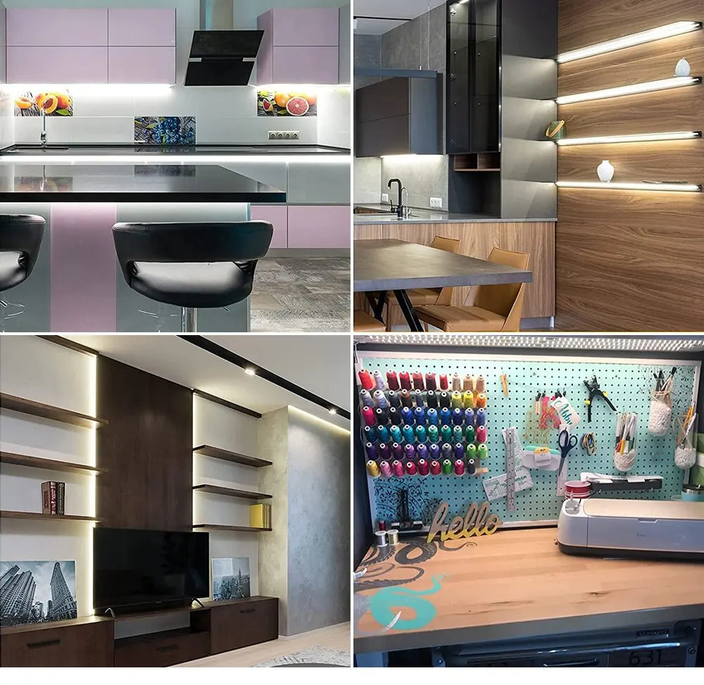 Bande LED USB 5V CC avec variateur intelligent, capteur de gestes, 60 LED/m, rétroéclairage, lampe TV, décoration de chambre