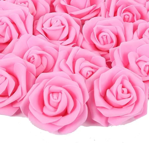 10/20/50 pièces de roses artificielles en mousse PE, fausses fleurs pour la décoration de la maison, de la chambre, des mariages, des fêtes, d'Halloween, de Thanksgiving et de Noël.