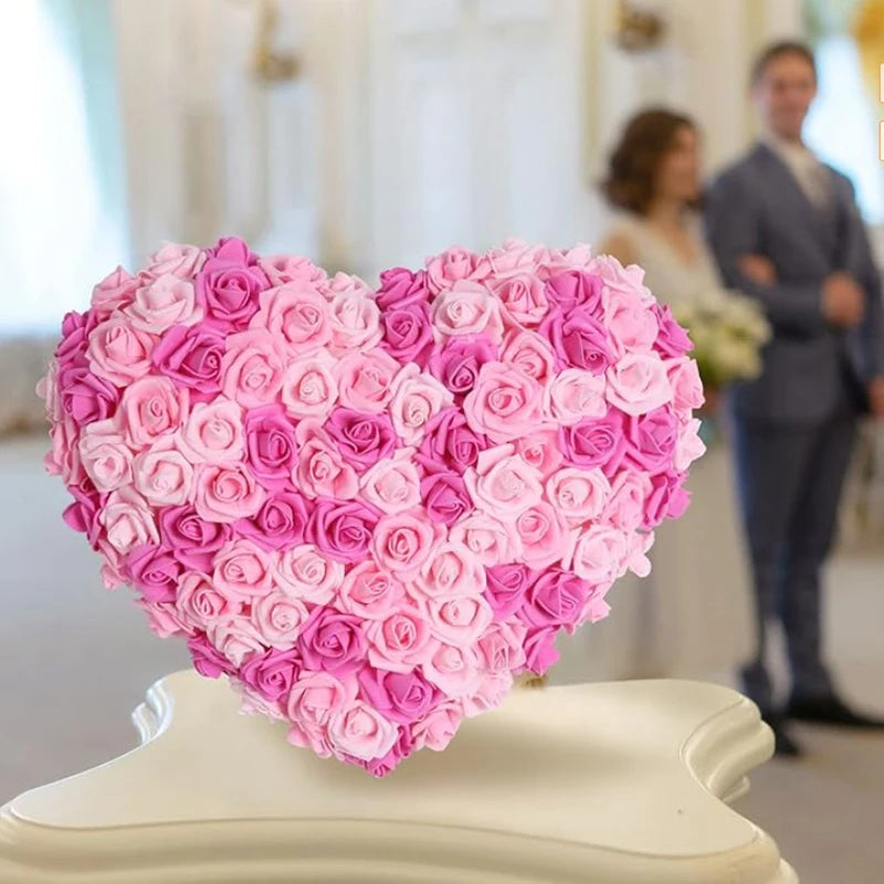 10/20/50 pièces de roses artificielles en mousse PE, fausses fleurs pour la décoration de la maison, de la chambre, des mariages, des fêtes, d'Halloween, de Thanksgiving et de Noël.