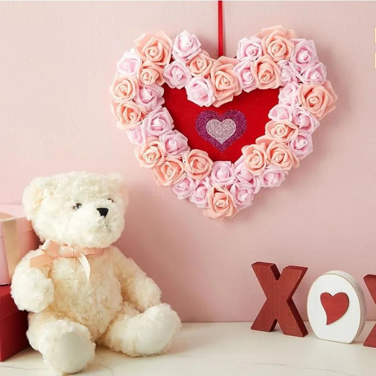 10/20/50 pièces de roses artificielles en mousse PE, fausses fleurs pour la décoration de la maison, de la chambre, des mariages, des fêtes, d'Halloween, de Thanksgiving et de Noël.