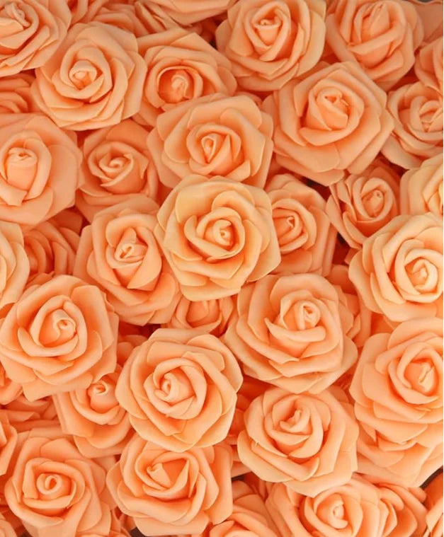 10/20/50 pièces de roses artificielles en mousse PE, fausses fleurs pour la décoration de la maison, de la chambre, des mariages, des fêtes, d'Halloween, de Thanksgiving et de Noël.